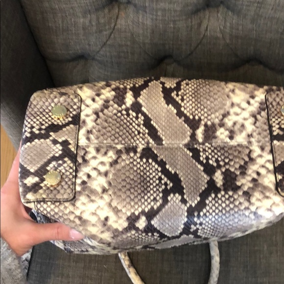 Michael Kors brown and cream snake style bag - Picture 7 of 8